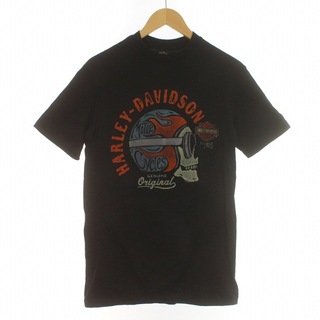 ハーレーダビッドソン(Harley Davidson)のHARLEY DAVIDSON Tシャツ カットソー 半袖 スカル S 黒(Tシャツ/カットソー(半袖/袖なし))