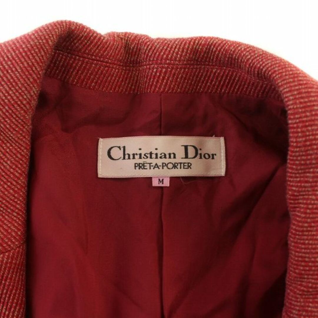 Christian Dior(クリスチャンディオール)のクリスチャンディオール PRET-A-PORTER テーラードジャケット M 赤 レディースのジャケット/アウター(その他)の商品写真