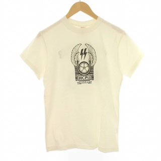 キャリー(CALEE)のCALEE Tシャツ カットソー 半袖 バックプリント バイク S 白(Tシャツ/カットソー(半袖/袖なし))