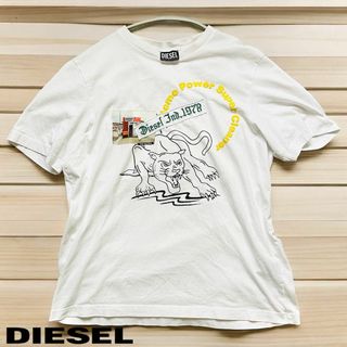 ディーゼル(DIESEL)のDIESEL メンズ Tシャツ 半袖シャツ フォトプリント WHT/白 サイズM(Tシャツ/カットソー(半袖/袖なし))