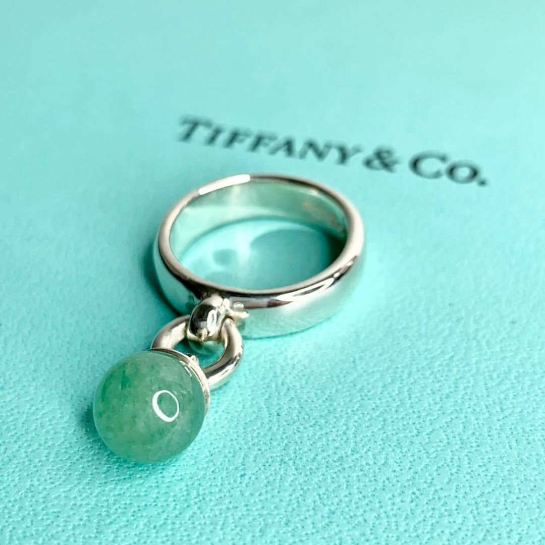 Tiffany & Co.(ティファニー)のティファニー 翡翠 ドア リッカー ノック ヴィンテージ リング 希少 ck1 レディースのアクセサリー(リング(指輪))の商品写真