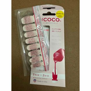 インココ(Incoco)のINCOCO インココ　貼るだけマニキュア　ピンク　キラキラ(ネイル用品)