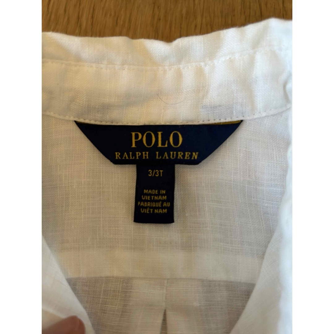 POLO RALPH LAUREN(ポロラルフローレン)の白シャツ　ラルフローレン キッズ/ベビー/マタニティのキッズ服男の子用(90cm~)(Tシャツ/カットソー)の商品写真