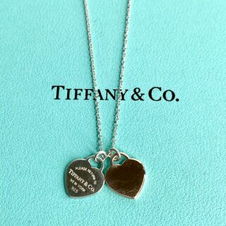 ティファニー(Tiffany & Co.)のティファニー 925 メタル リターントゥ ダブルハートタグ ペンダント コンビ(ネックレス)