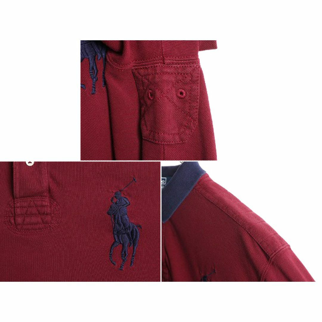 Ralph Lauren(ラルフローレン)のビッグポニー ポロ ラルフローレン ラガーシャツ タイプ 鹿の子 ポロシャツ メンズ L / ラグビー シャツ コットン ワンポイント 長袖シャツ メンズのトップス(シャツ)の商品写真