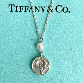 ティファニー(Tiffany & Co.)のティファニー ハイビスカス コイン 希少 ネックレス パール y64(ネックレス)