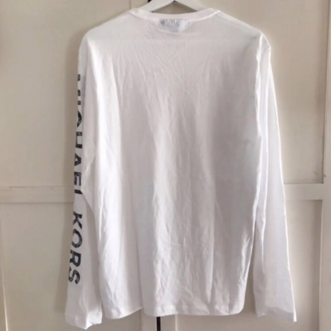 Michael Kors(マイケルコース)のレア 新品 マイケルコース USA メンズ ロング Tシャツ M 白 メンズのトップス(Tシャツ/カットソー(七分/長袖))の商品写真