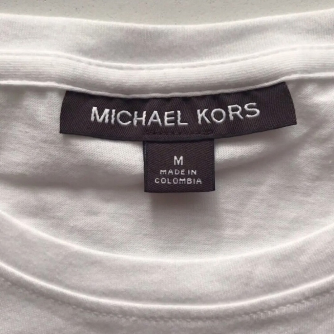 Michael Kors(マイケルコース)のレア 新品 マイケルコース USA メンズ ロング Tシャツ M 白 メンズのトップス(Tシャツ/カットソー(七分/長袖))の商品写真