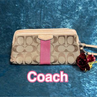 コーチ(COACH)のSF27【COACH】一流ブランドコーチレディース本革長財布、札入れ【中古】(財布)