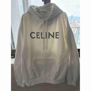 celine - CELINE ロゴスタッズプルオーバーパーカー