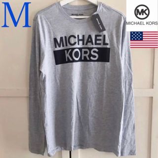 マイケルコース(Michael Kors)のレア 新品 マイケルコース USA メンズ ロング Tシャツ M グレー(Tシャツ/カットソー(七分/長袖))