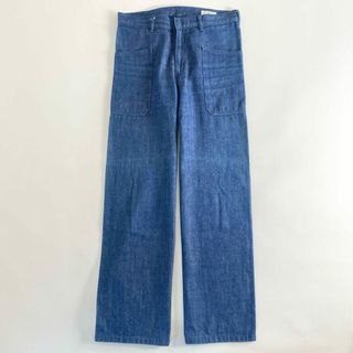 19d4 HYKE ハイク ガーデニング デニムパンツ ラウンドポケット 2 ブルー ジーンズ DENIM PANTS 日本製