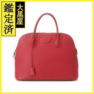 エルメス(Hermes)のエルメス ボリード37 ルージュ フィヨルド シルバー金具 □G刻印【430】(ショルダーバッグ)