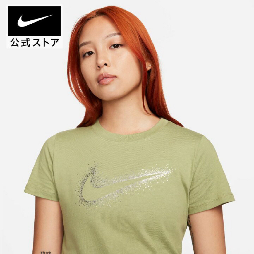 NIKE(ナイキ)の新品★NIKE★半袖tシャツ★スウッシュ★トレーニングウェア★Sサイズ レディースのトップス(Tシャツ(半袖/袖なし))の商品写真