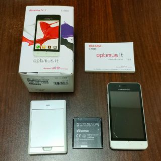 エルジーエレクトロニクス(LG Electronics)のL05D　White(W)　LG optimus(スマートフォン本体)