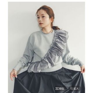 GLOBAL WORK - 高山直子さんコラボ　布帛ドッキングスウェット　完売Sサイズ