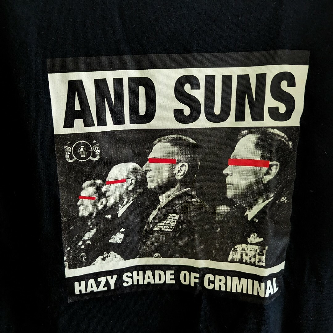 ANDSUNS(アンドサンズ)のAND SUNS＊アンドサンズ＊フォトプリントTシャツ＊ブラックM メンズのトップス(Tシャツ/カットソー(半袖/袖なし))の商品写真