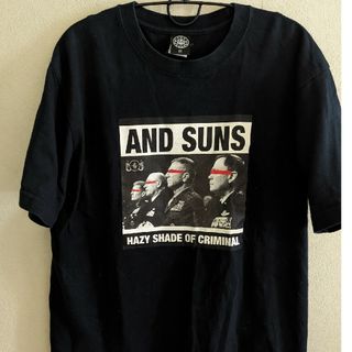 アンドサンズ(ANDSUNS)のAND SUNS＊アンドサンズ＊フォトプリントTシャツ＊ブラックM(Tシャツ/カットソー(半袖/袖なし))