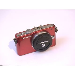 オリンパス(OLYMPUS)のOLYMPUS PEN Lite  ボディ E-PL3 赤(ミラーレス一眼)