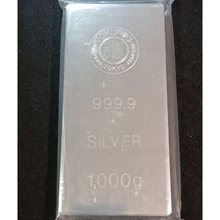 シルバーインゴット　1kg 　徳力本店　銀地金　未使用未開封　純銀1000g１本(金属工芸)