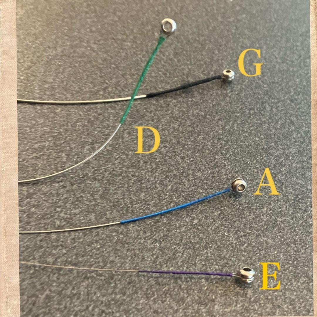 新品　バイオリン弦　4本フルセット　E-A-D-G 3/4 4/4 ボールエンド 楽器の弦楽器(ヴァイオリン)の商品写真