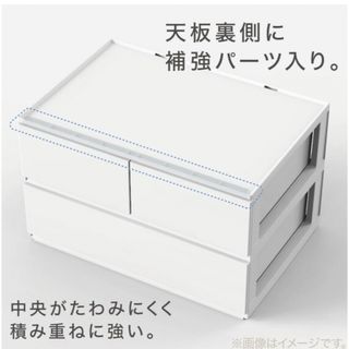 ニトリ(ニトリ)の引出し NインボックスL レギュラー 3段/引出し4個 ホワイト(ケース/ボックス)