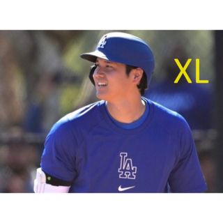 ナイキ(NIKE)の海外XL：ドジャース　オーセンティック　ロングTシャツ MLB公式 大谷翔平(Tシャツ/カットソー(七分/長袖))