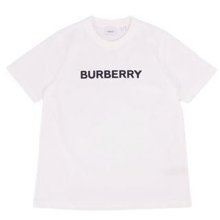 バーバリー(BURBERRY)の美品 バーバリー BURBERRY Tシャツ カットソー 半袖 ショートスリーブ ロゴプリント トップス メンズ S ホワイト(Tシャツ/カットソー(半袖/袖なし))