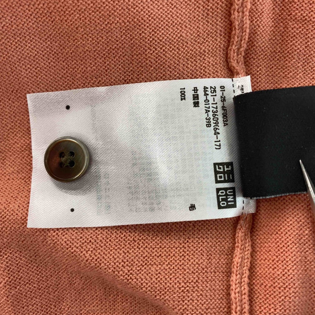 UNIQLO(ユニクロ)のUNIQLO ユニクロ レディース カーディガン 長袖 ピンク ウール レディースのトップス(カーディガン)の商品写真