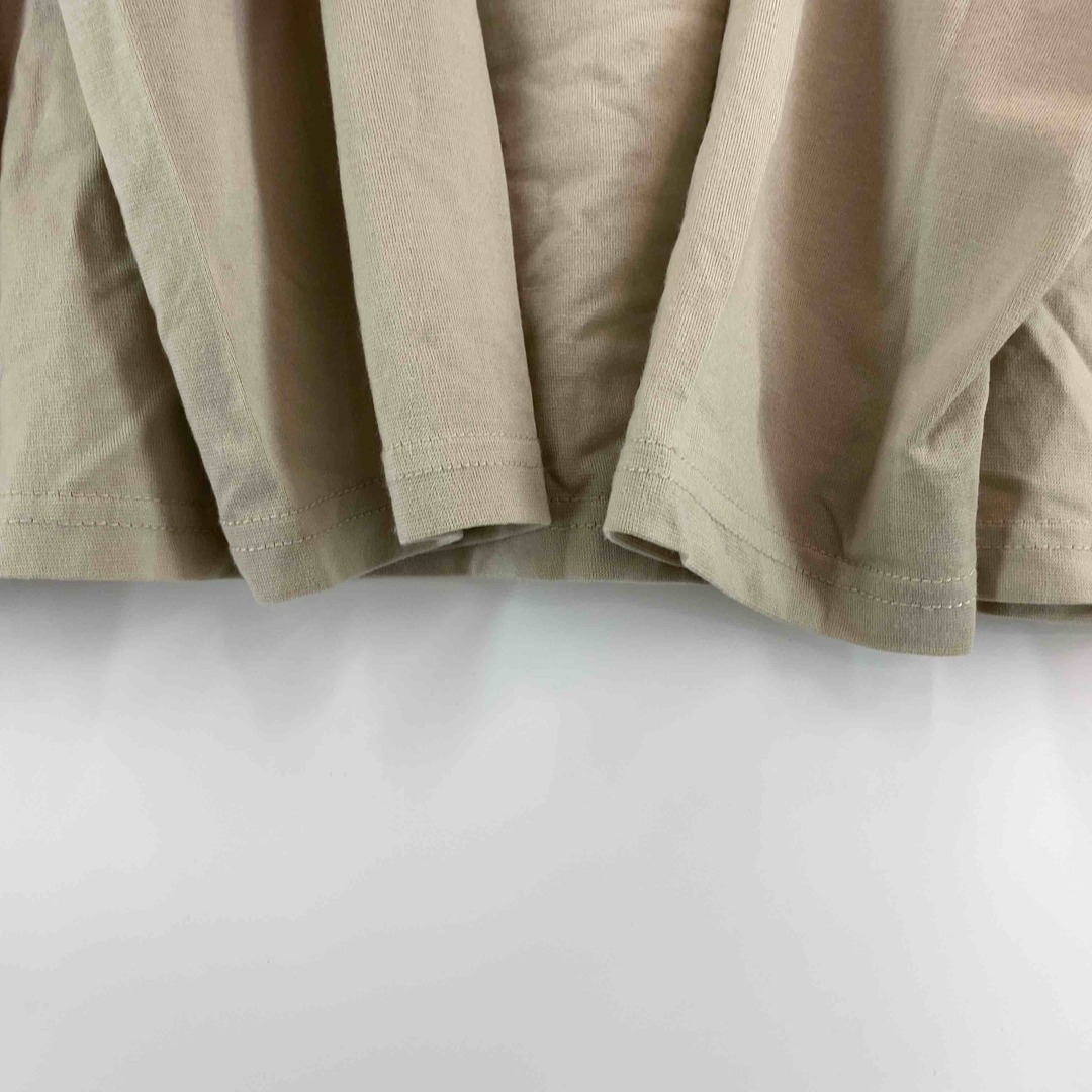 MONROSA モンロッサ  レディース Tシャツ（長袖）襟フリル ベージュ レディースのトップス(カットソー(長袖/七分))の商品写真