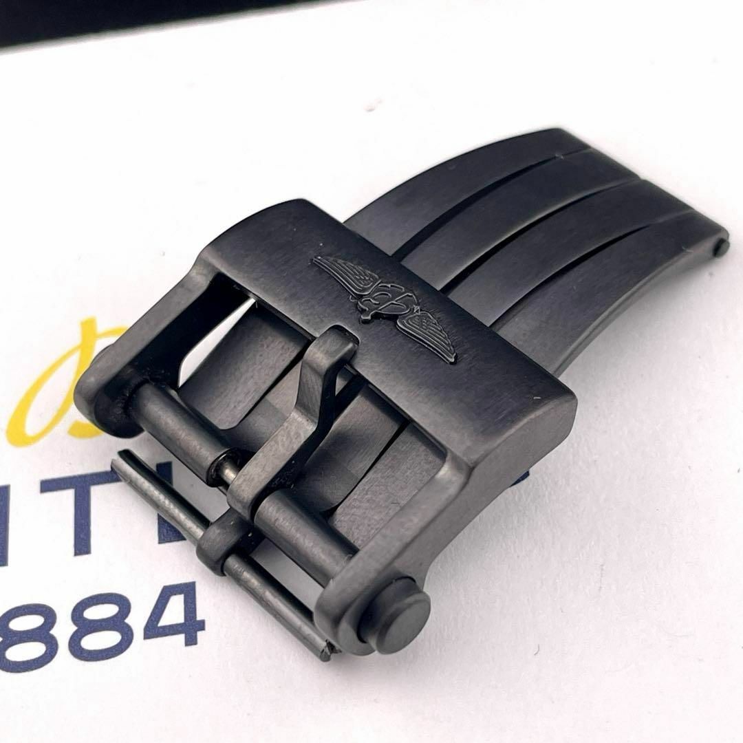 BREITLING(ブライトリング)のc528【ブライトリング】極美品”激レア”20mm Dバックル ブラック 黒尾錠 メンズの時計(金属ベルト)の商品写真