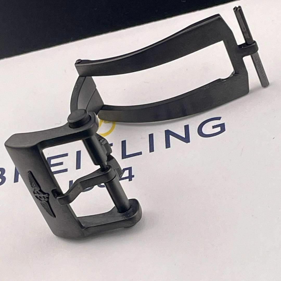 BREITLING(ブライトリング)のc528【ブライトリング】極美品”激レア”20mm Dバックル ブラック 黒尾錠 メンズの時計(金属ベルト)の商品写真