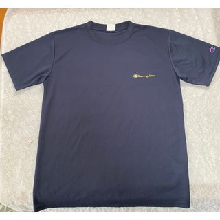 チャンピオン　Tシャツ　ネイビー　サラッと素材(Tシャツ/カットソー(半袖/袖なし))