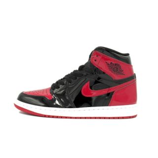 ナイキ(NIKE)のナイキ NIKE ■ 【 AIR JORDAN 1 HIGH OG Patent Bred 555088 063 】 エア ジョーダン 1 ハイ パテント ブレッド スニーカー f21528(スニーカー)