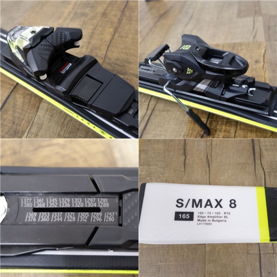 サロモン SALOMON S MAX8 165cm センター73mm ビンディング サロモン SALOMON S MAX8 165cm センター73mm ビンディング