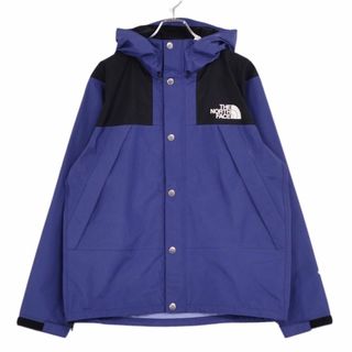 ザノースフェイス(THE NORTH FACE)の美品 ザノースフェイス THE NORTH FACE ジャケット マウンテンレインテックスジャケット ナイロン GORE-TEX アウター メンズ L ブルー(ナイロンジャケット)