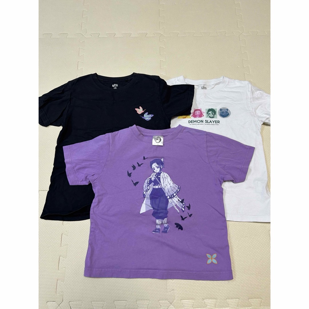 鬼滅の刃　Tシャツ　140㌢×3枚 キッズ/ベビー/マタニティのキッズ服女の子用(90cm~)(Tシャツ/カットソー)の商品写真