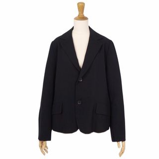 ヨウジヤマモト(Yohji Yamamoto)の美品 ヨウジヤマモト Yohji Yamamoto NOIR ジャケット テーラード NR-JO1-100 ウール アウター レディース 3(L相当) ブラック(テーラードジャケット)