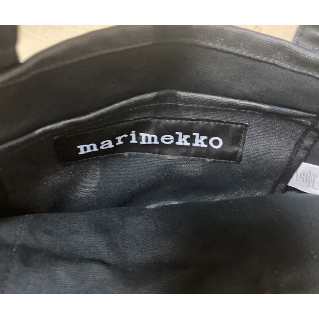 marimekko(マリメッコ)の新品　マリメッコ　トートバッグ　セイディ　ブラックグレー　ウニッコ柄　黒　ピエニ レディースのバッグ(トートバッグ)の商品写真