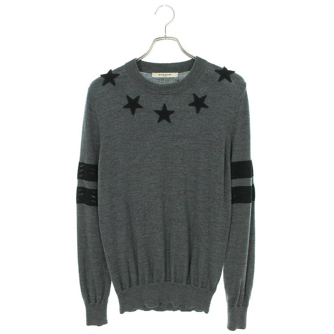 GIVENCHY(ジバンシィ)のジバンシィ  15AW  15F 7506 503 スターパッチクルーネックニット メンズ M メンズのトップス(ニット/セーター)の商品写真