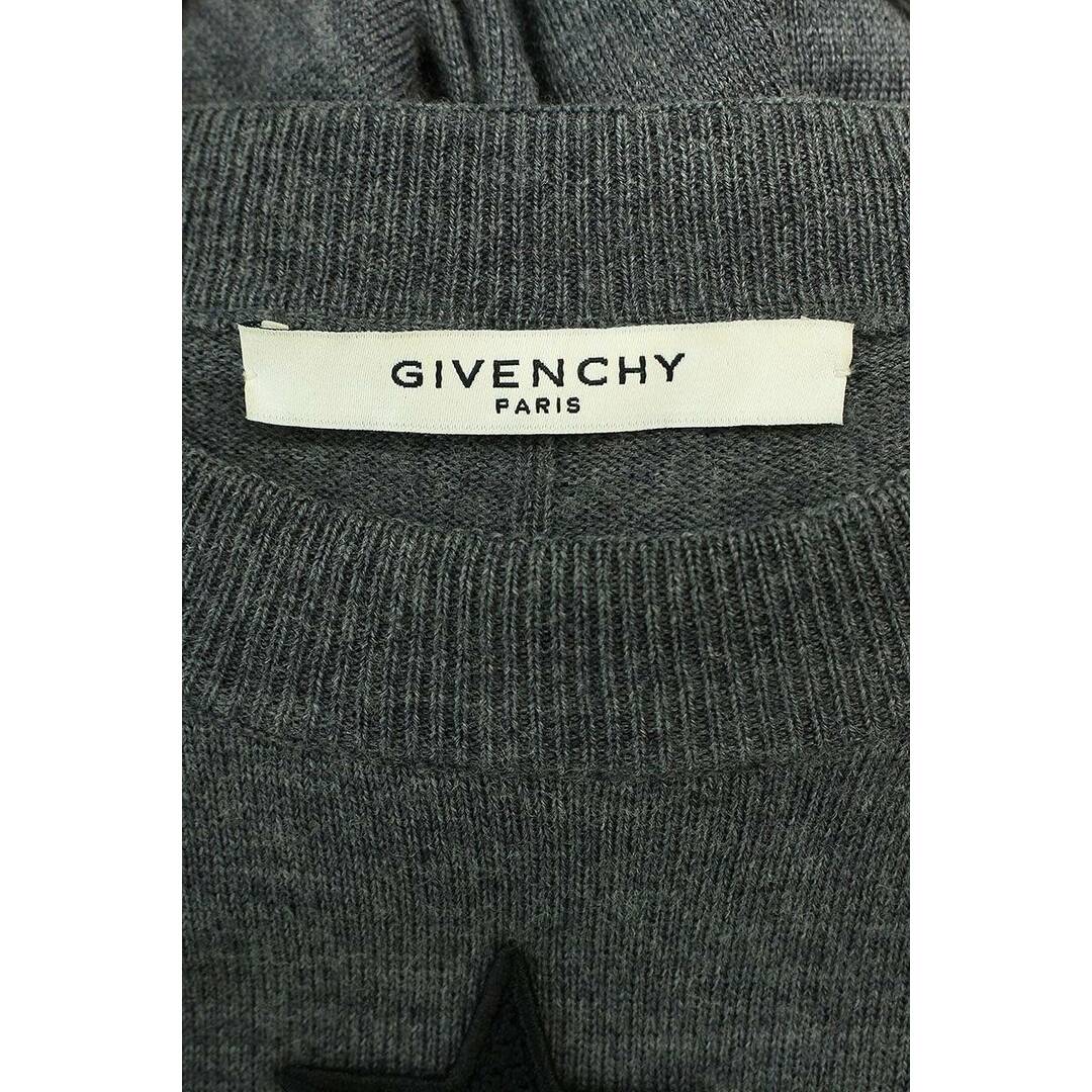 GIVENCHY(ジバンシィ)のジバンシィ  15AW  15F 7506 503 スターパッチクルーネックニット メンズ M メンズのトップス(ニット/セーター)の商品写真