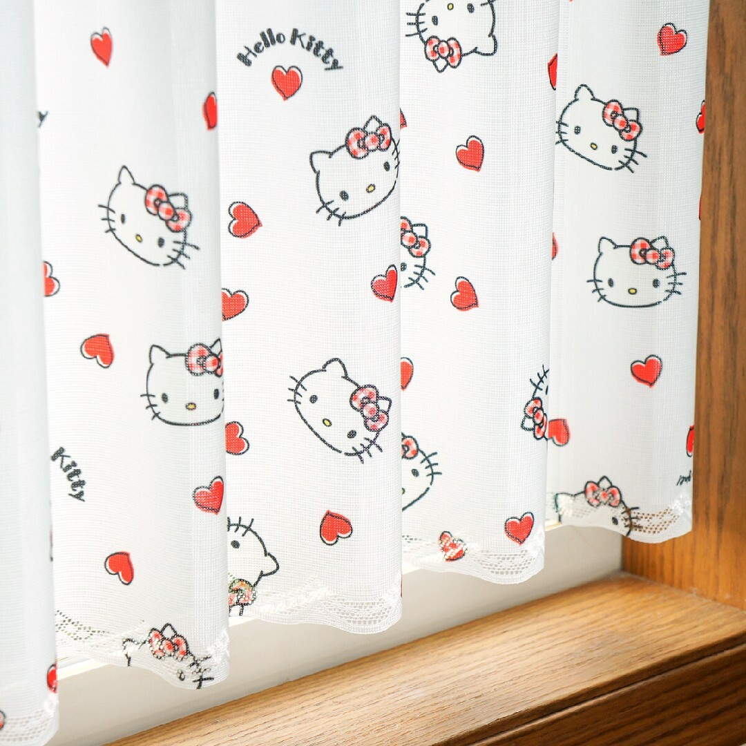 ハローキティ - 【新品】カフェカーテン サンリオ「ハローキティ ハローキティ - 【新品】カフェカーテン サンリオ「ハローキティ