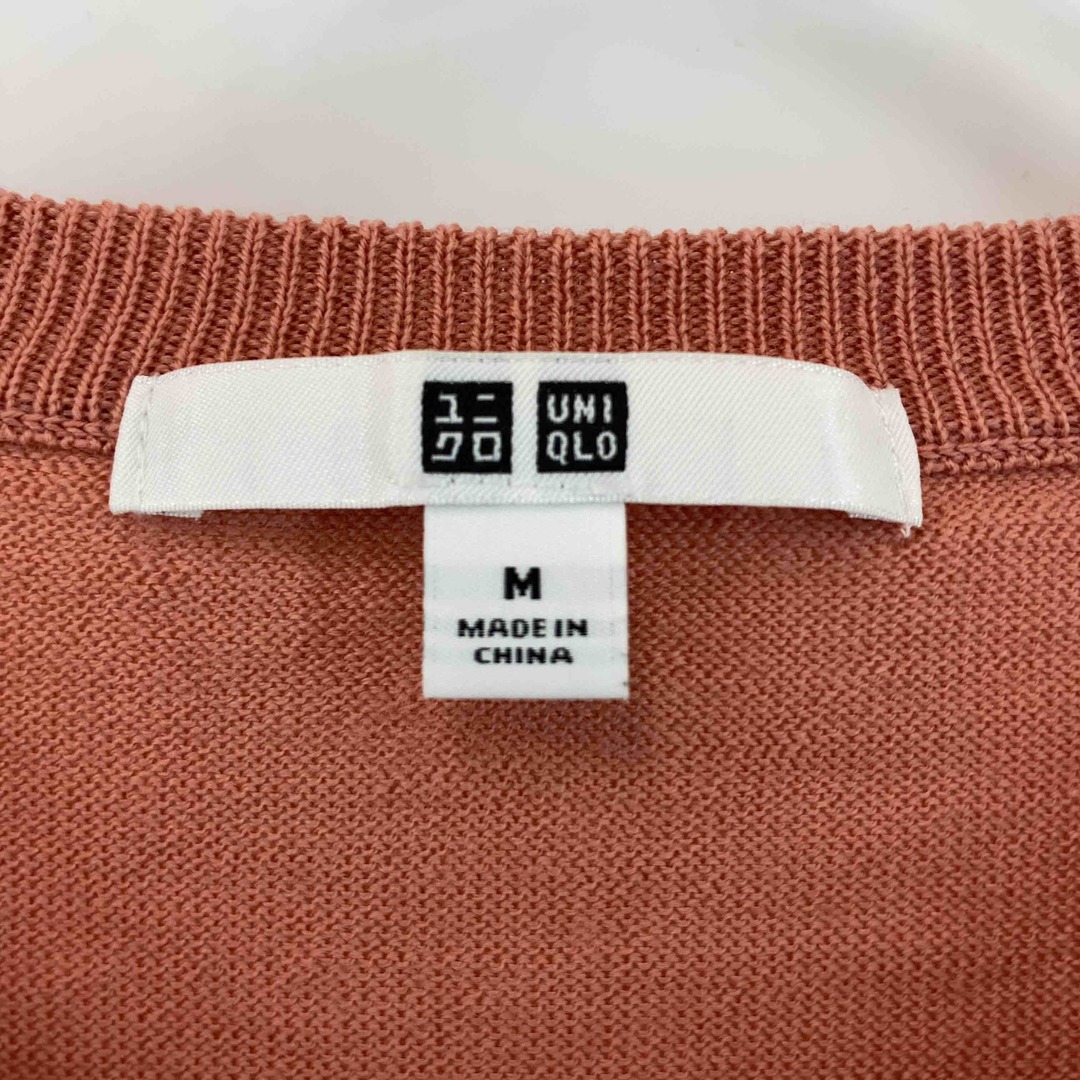 UNIQLO(ユニクロ)のUNIQLO ユニクロ レディース カーディガン 長袖 ピンク ウール レディースのトップス(カーディガン)の商品写真