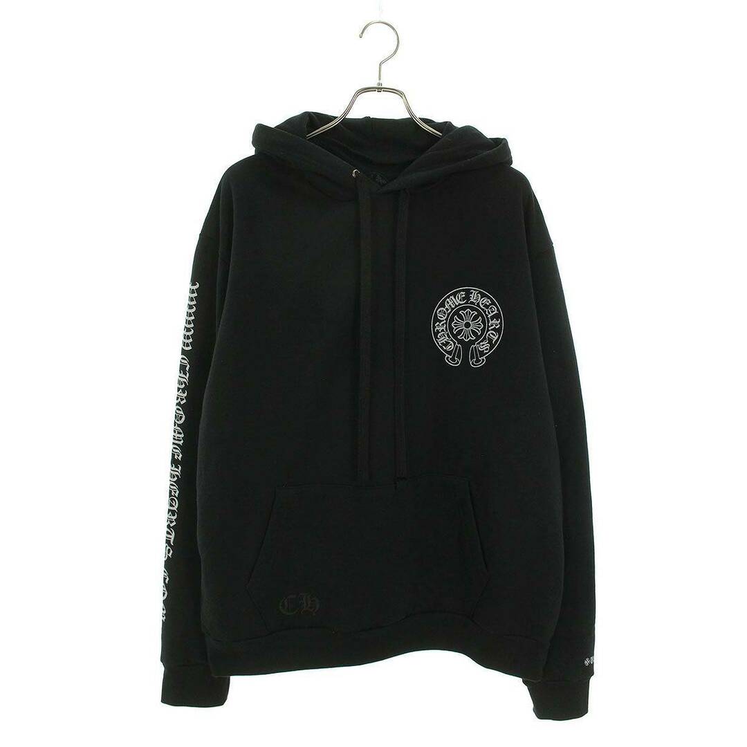 Chrome Hearts(クロムハーツ)のクロムハーツ  WWW.CHROMEHEARTS.COM SILVER GLITTER HOODIE オンライン限定グリッターバックプリントプルオーバーパーカー メンズ L メンズのトップス(パーカー)の商品写真