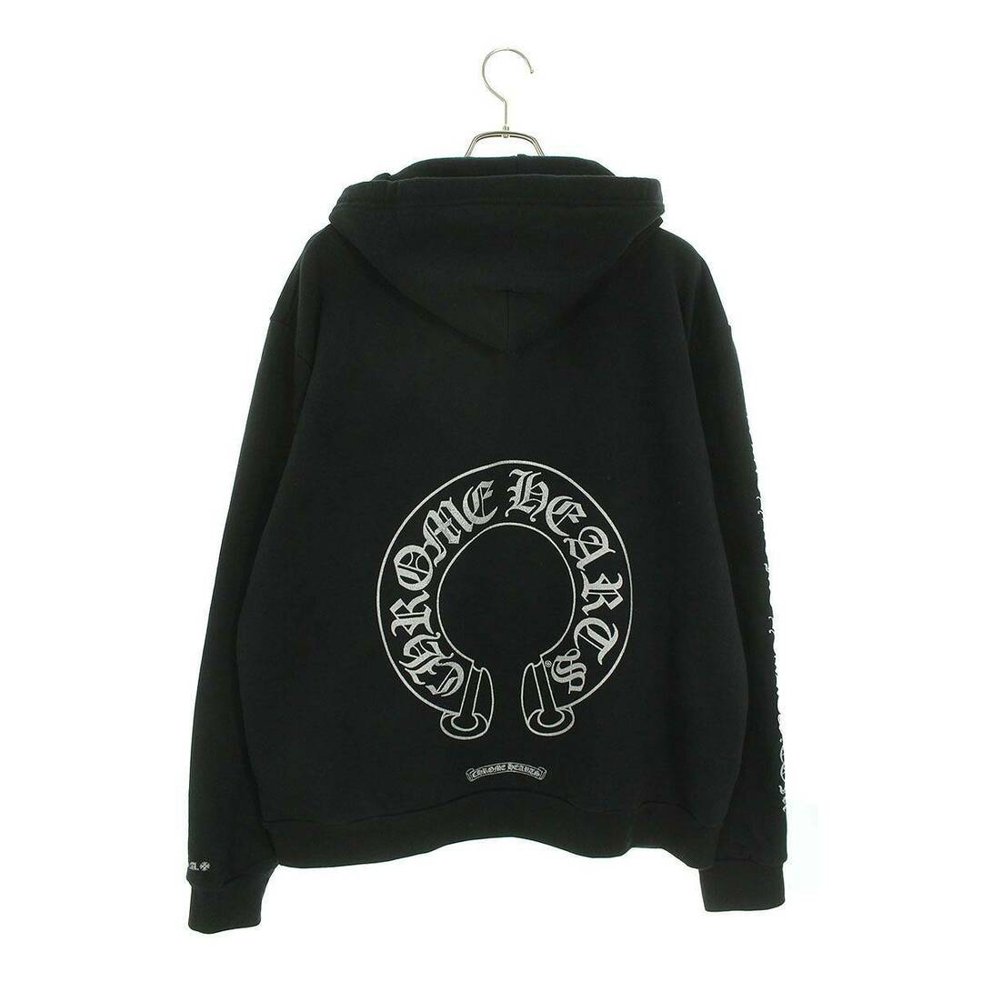 Chrome Hearts(クロムハーツ)のクロムハーツ  WWW.CHROMEHEARTS.COM SILVER GLITTER HOODIE オンライン限定グリッターバックプリントプルオーバーパーカー メンズ L メンズのトップス(パーカー)の商品写真