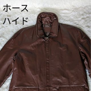 THE CASUAL - 【ホースハイド】THE CASUAL 馬革　レザージャケット　サイズL