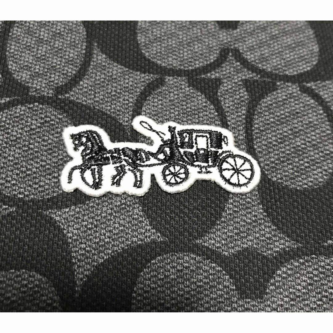 COACH - coach シグネチャー柄ポロシャツの通販 by TK|コーチ COACH - coach シグネチャー柄ポロシャツの通販 by TK|コーチ