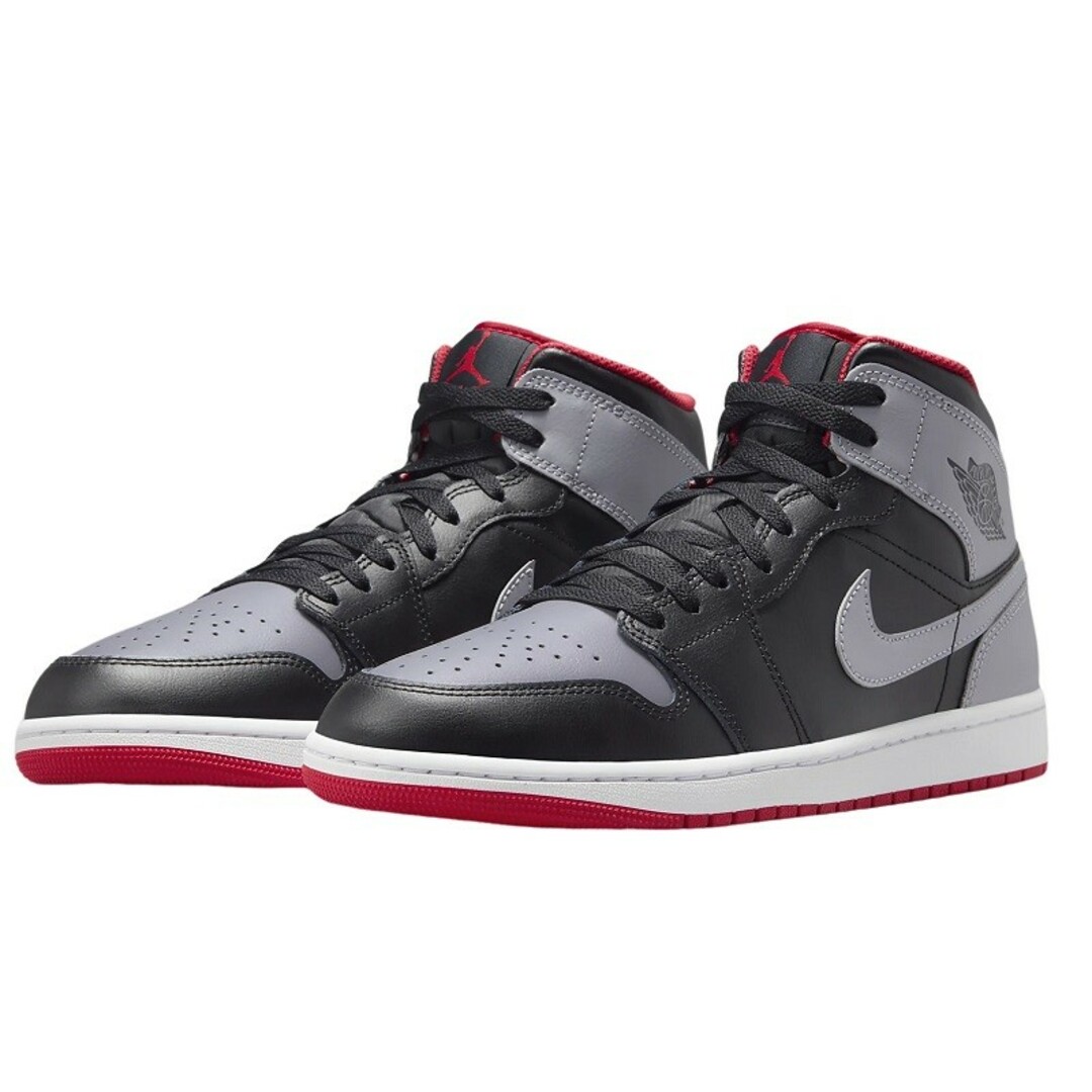 NIKE(ナイキ)のNIKE ナイキ スニーカー Air Jordan 1 Mid エアジョーダン1 ミッド ブラック × セメントグレー DQ8426-006 27cm タグ付き 【新品】 22404K20 メンズの靴/シューズ(スニーカー)の商品写真