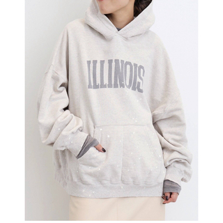 アパルトモンドゥーズィエムクラス(L'Appartement DEUXIEME CLASSE)のREMI RELIEF/レミ レミーフ　PAINTED HOODIE(パーカー)