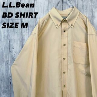 エルエルビーン(L.L.Bean)のアメリカ古着L.L.Beanエルエルビーン　長袖ツイルBDシャツ　サイズM 黄色(シャツ)